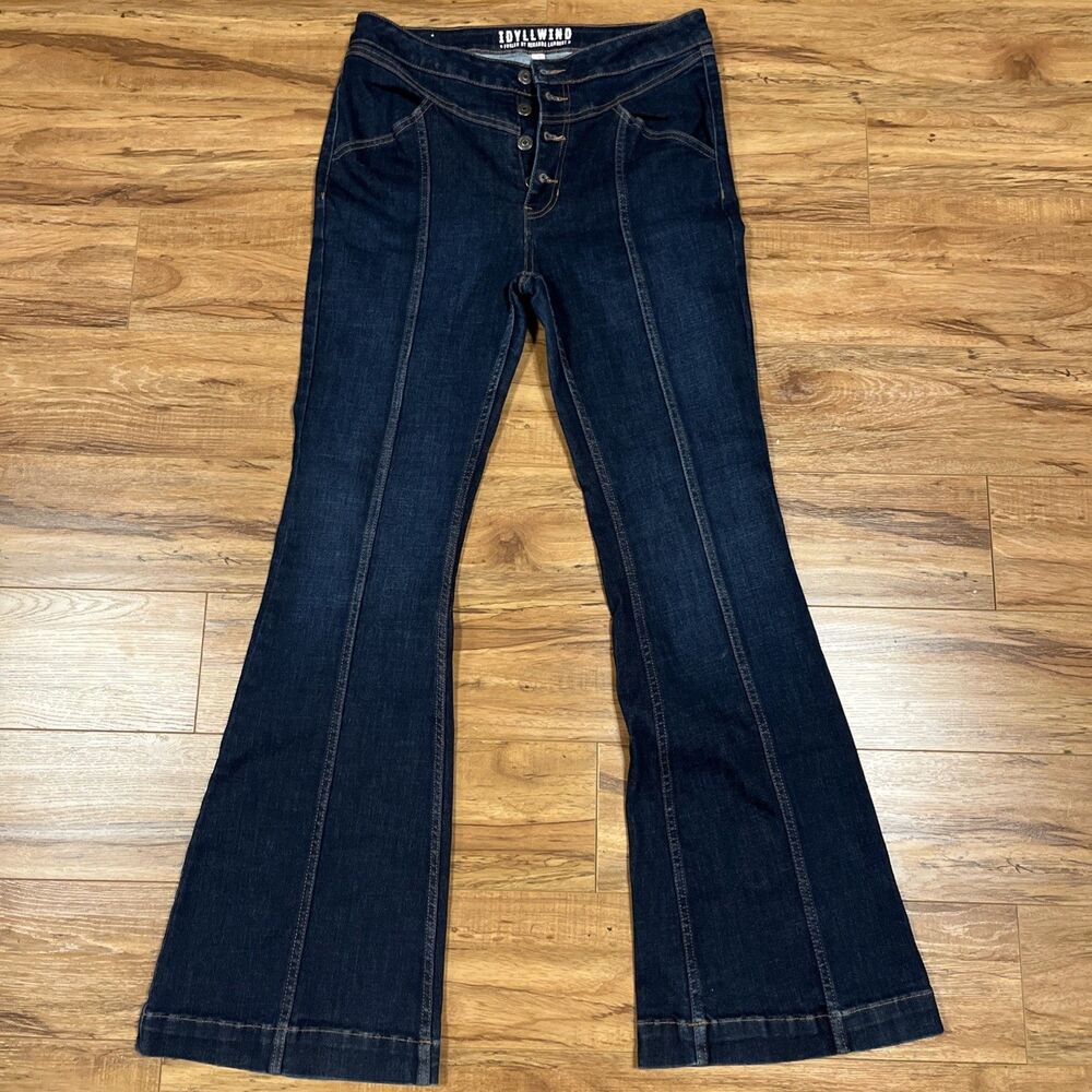 Idyllwind Fueld By Miranda Lambert Jeans Womens Sz 12 x 32 Dark Denim Flared